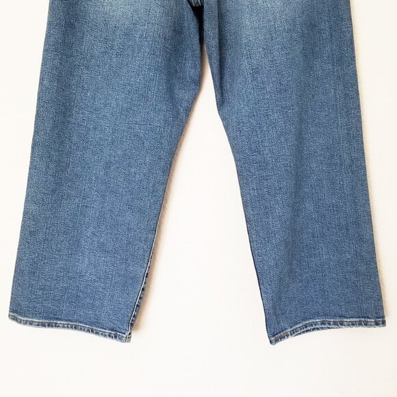 Levi's Ribcage Straight Ankle Jeans 30 x 27 High Waist Elevated Taste Blue Denim - Picture 14 of 15